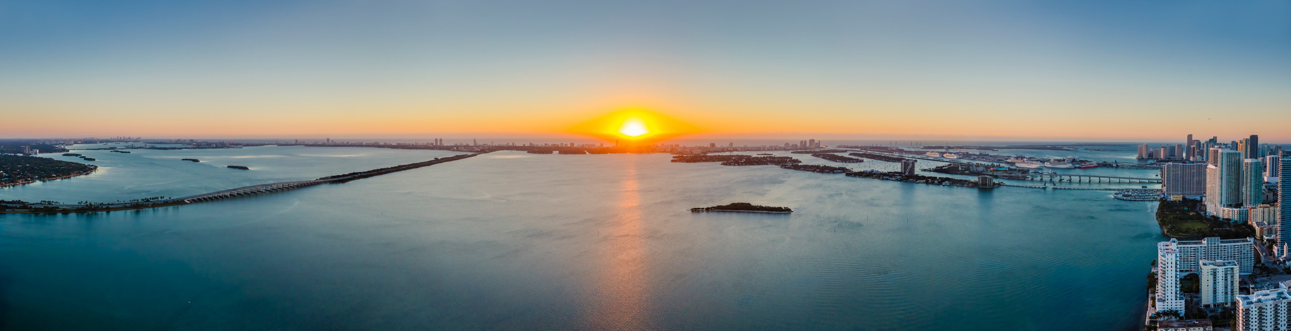 Biscayne Bay Miami East View