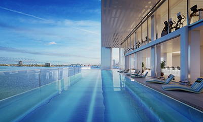 Miami Waterfront Condos: Infinity Pool